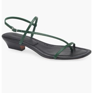 Madewell The Maycie Asymmetric T-Strap Sandal
